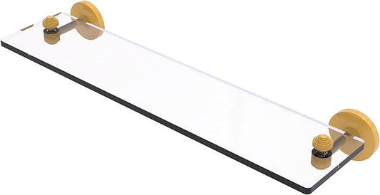 Allied Brass South Beach Collection Glass Vanity Shelf with Beveled Edges