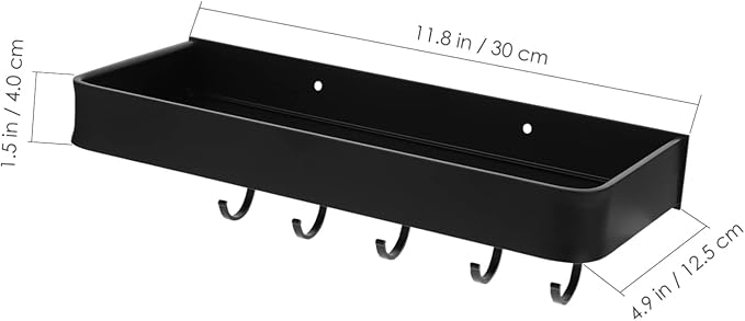 Bathroom Shelf Wall Mounted Storage Rack Hotel Kitchen Home Supply Smooth Edges