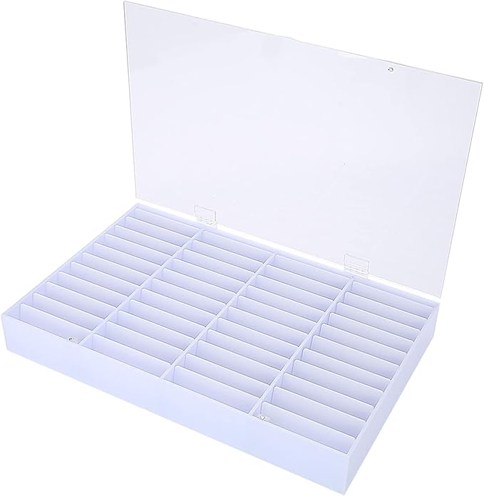 Nail Acrylic Organizers,Nail Acrylic Organizers And Storage, Nail Display Box Empty Nail Tips Storage Box Clear Nail Art Decoration Container Fake Nail Display Case Fake Nail Storage