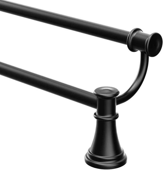 Moen YB6422ORB Belfield 24 inch Bathroom Double -Towel Bar, Oil Rubbed Bronze