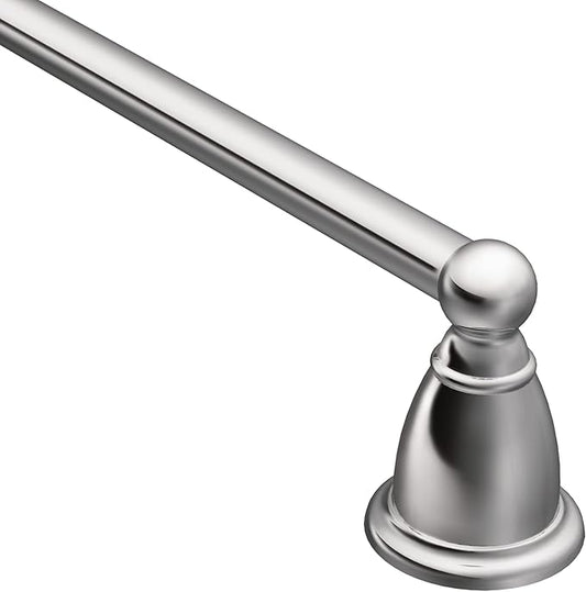 Moen YB2218CH Brantford Collection 18-Inch Single Towel Bar, Chrome