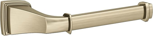 Amerock BH36031BBZ | Golden Champagne Single Post Toilet Paper Holder | 7-7/8 in. (200 mm) Length Toilet Tissue Holder | Revitalize | Bath Tissue Holder | Bathroom Hardware | Bath Accessories