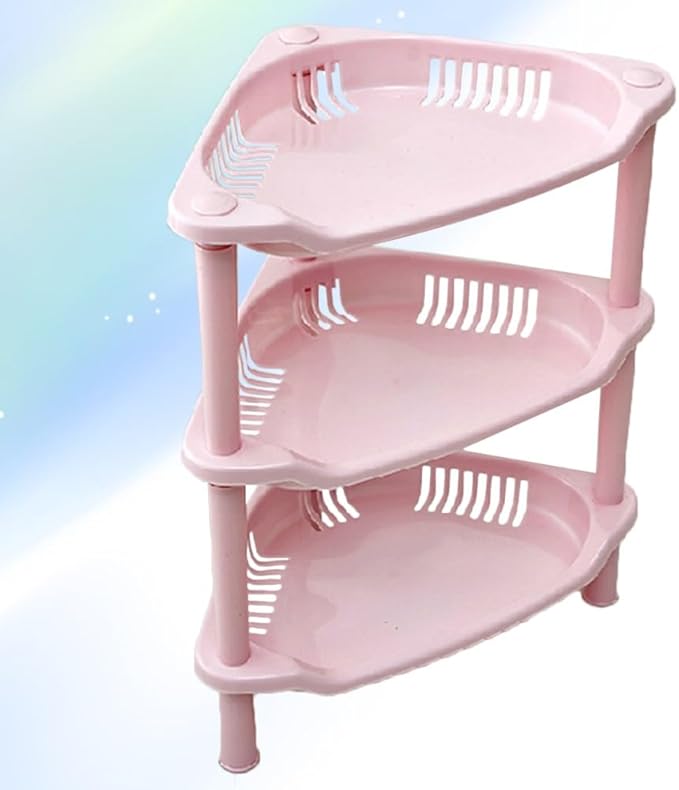 Plastic Shelf Bathroom Organizer Rack Household Kitchen Stora Kithcen