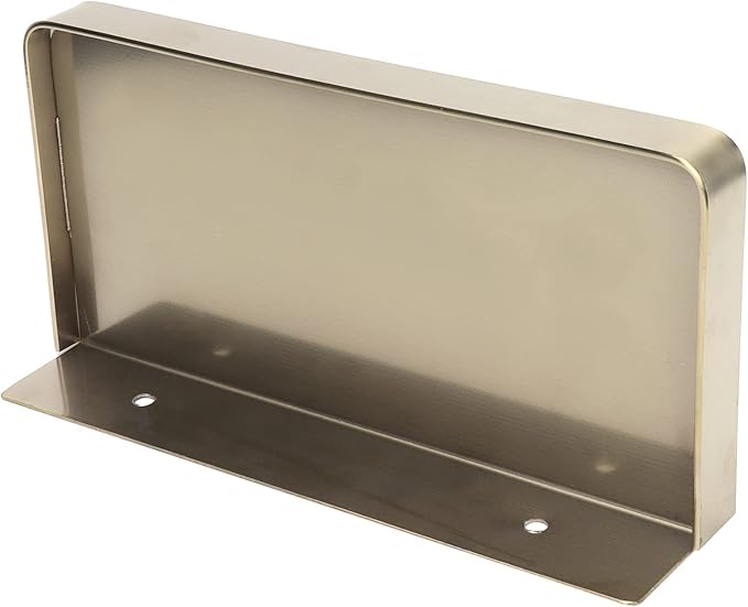 Bathroom Shelves, 7.3X3.5in Stainless Steel Wall Mounted Toilet Phone Holder Shelf, Phone Storage Shelf for Household Bathrooms, Toilets, Kitchens, Showers (Gold)