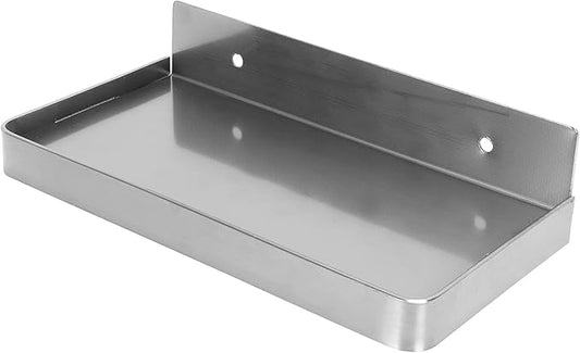 Bathroom Shelves, 7.3X3.5in Stainless Steel Wall Mounted Toilet Phone Holder Shelf, Phone Storage Shelf for Household Bathrooms, Toilets, Kitchens, Showers (Brushed)