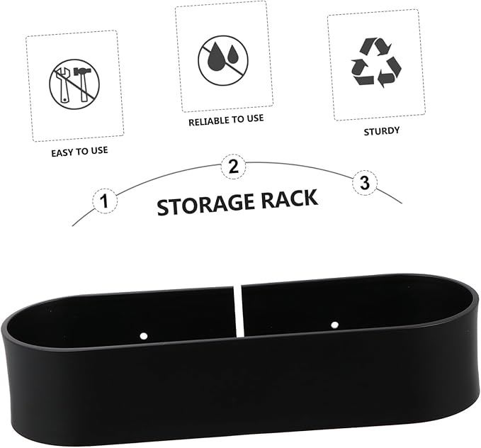 1pc Punch Wall-Mounted Metal Shelf for Bathroom and Kitchen Easy Install Storage Rack for Toiletries Soap and Creams Design