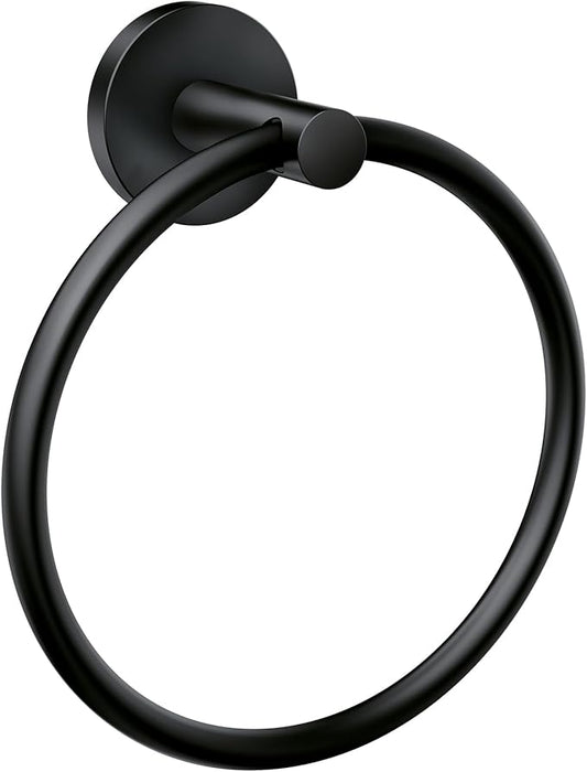 Moen Y5785BL Modern Bathroom Hand Towel Ring, Matte Black