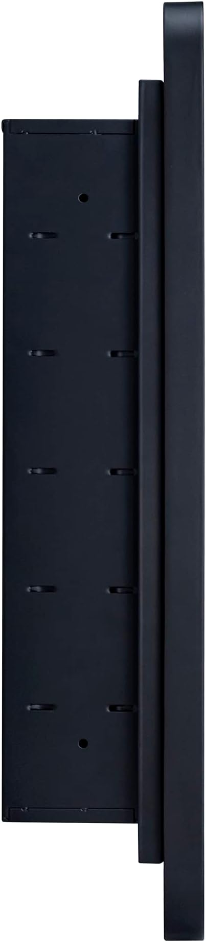 Matt Black Rectangle Recessed Bathroom Medicine Cabinet with Mirror Stainless Steel Metal Framed Rounded Rectangular Bathroom Cabinet with Mirror 20x30''