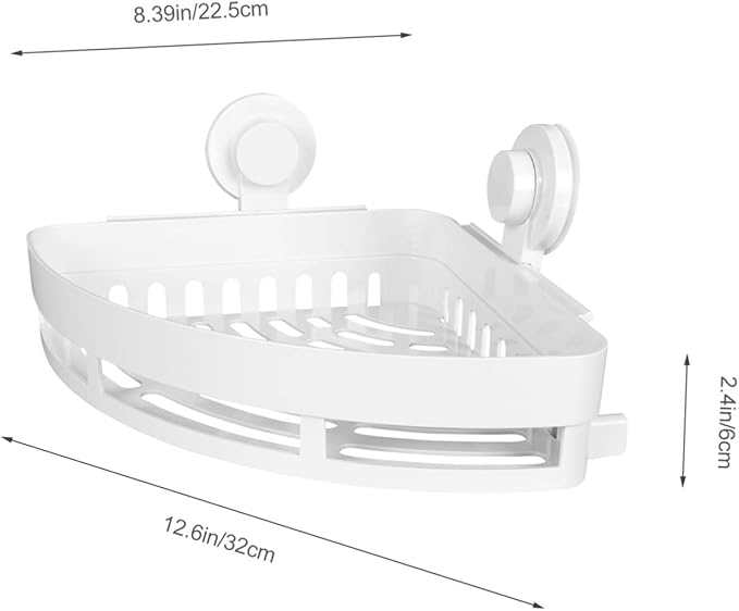 PRETYZOOM 1pc Punch Storage Shelf for Bathroom Easy Installation Multi-Function Organizer for Shampoo and Toiletries Space-Saving Wall-Mounted Rack