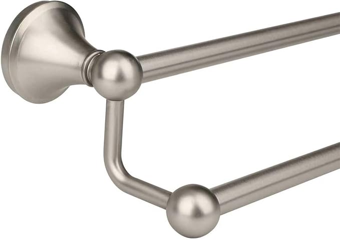 Antique Bathroom Double-Towel Bar Brushed Nickel, 24 Inch Towel Racks for Bathroom Wall Mounted,Bathroom Accessories Towel Holder,Bathroom TwoTowel Rod Hanger