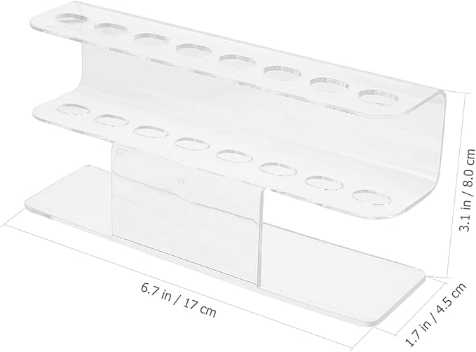 FOMIYES 8hole Acrylic Tweezers Display Stand for Tweezers Organizer for Makeup Artists and Nail Technicians Holder for Eyelash Extension Tools and