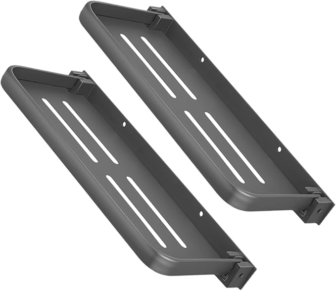 GLEAVI 2Pcs Foldable Wall Mounted Storage Rack No Drill Shelves for Bathroom Kitchen Laundry Room Stylish Easy Installation Versatile Folding Storage