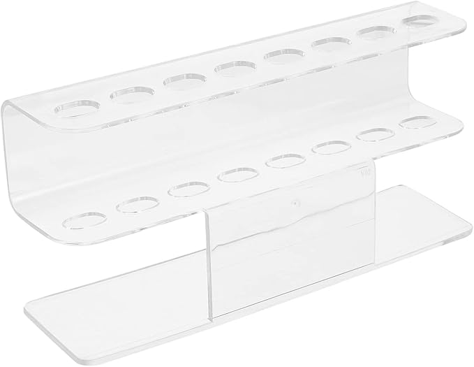 FOMIYES 8hole Acrylic Tweezers Display Stand for Tweezers Organizer for Makeup Artists and Nail Technicians Holder for Eyelash Extension Tools and