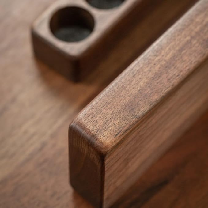 Wood Essential Oil Holder Stand,Essential Oil Display Box, Oil Holders for Essential Oils, Holds 7 (10ml) Bottles,Vanity Tabletop Cosmetic Storage Organizer Rack