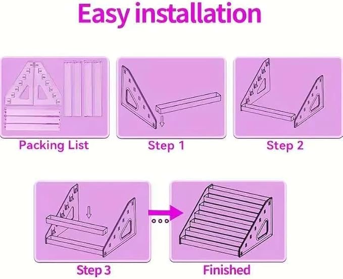 YICBOR Nail Polish Rack, 7 Layers Clear Plastic Nail Polish Storage Organizer Display, Freestanding Makeup Caddy for Sunglasses, Cosmetics (7 Layers)