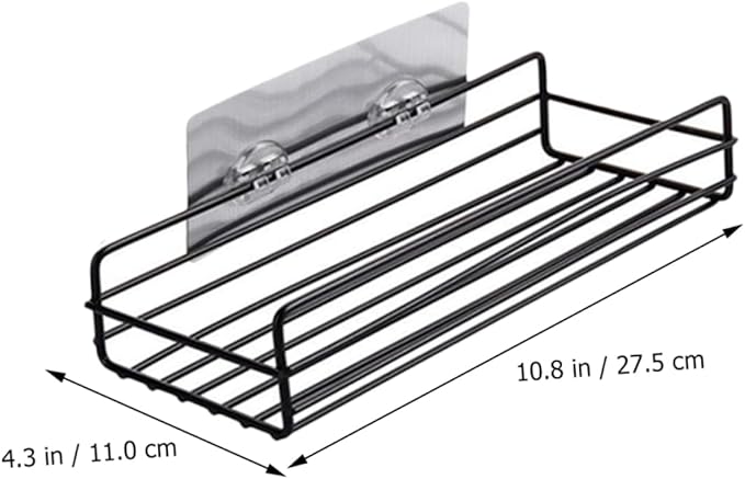 GLEAVI Wall-Mounted Storage Shelves Bathroom Storage Holders Iron Display Racks Small Bathroom Wall-Mounted Racks