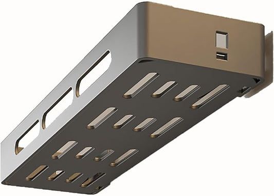 Bathroom Bathroom Shelf, Wall Mounted Organizer, Hand Wash Organizer, Hollow Out Design, Snap-in Installation, Suitable for Bathroom, Dining Room, Dressing Table(50 * 15 * 5cm)