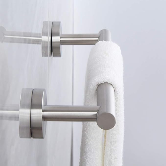 SUS 304 Stainless Steel 12-Inch Hand Towel Bar Bathroom Towel Holder Kitchen Dish Cloth Hanger RUSTPROOF Wall Mount Brushed Finish