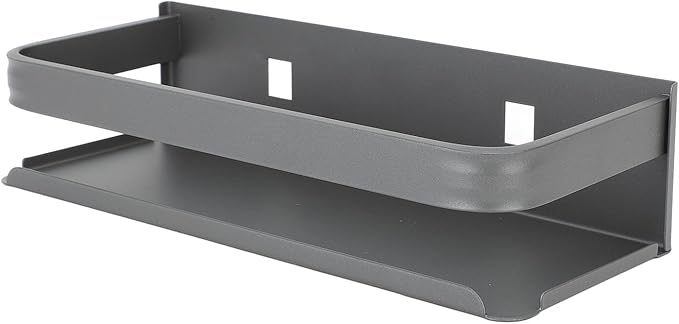 Ymiko Stainless Steel Wall Mounted Storage Shelf, Bathroom Rack, for Bathroom, Kitchen, Bedroom, Living Room (25cm)