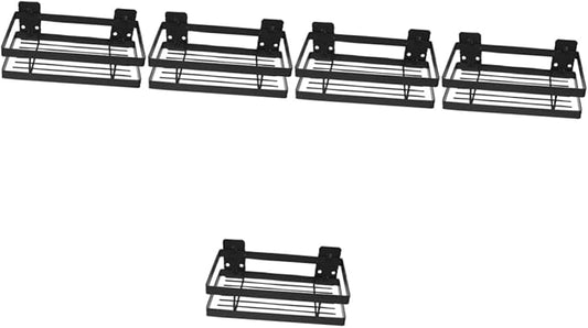 Mobestech Punch Bathroom Organizer Heavy Duty Storage Rack for Shampoo and Towels Wall Mounted Shower Shelf Sturdy Bathroom and Kitchen Storage Design