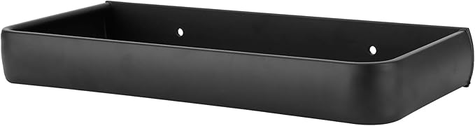 30cm Bathroom Shelf, Wall Mounted Storage Rack, Aluminum Material, with Heightened Fence Design, Ideal for Home Bathrooms (Monolayer)