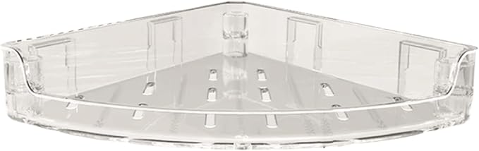 Removable Wall-Mounted Bathroom Shelves Plastic Bathroom Shelves Corner Transparent Bathroom Shelves Large Capacity Large Capacity