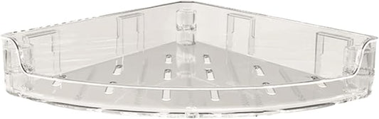 Removable Wall-Mounted Bathroom Shelves Plastic Bathroom Shelves Corner Transparent Bathroom Shelves Large Capacity Large Capacity