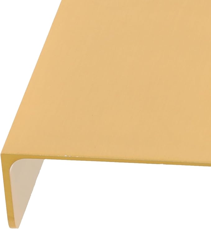 SHERCHPRY Punch-Free Aluminum Wall Shelf 30cm Brushed Gold, Adhesive Floating Shelf for Bathroom Storage, Space-Saving Utility Organizer for Home and Office