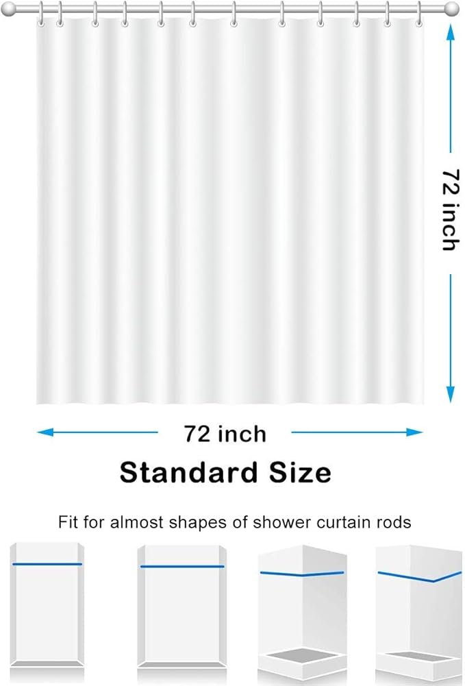 Navy Blue Marble Shower Curtain Stylish Ombre Dark Blue and Gold Marble Leaves Bathroom Curtains Abstract White Golden Fabric Waterproof Polyester 72 x 72 Inches