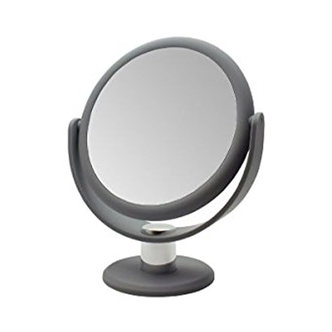 Danielle Creations Soft Touch Vanity Mirror x10 Magnifying - Grey