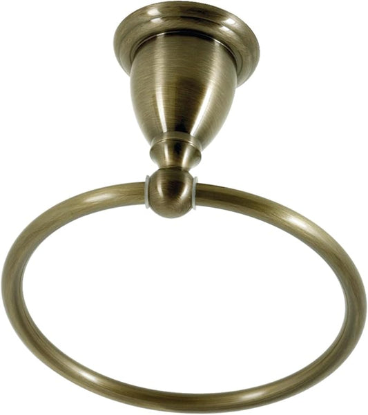 Kingston Brass BA1754AB Heritage Towel-Ring, Antique Brass, 7-3/4"