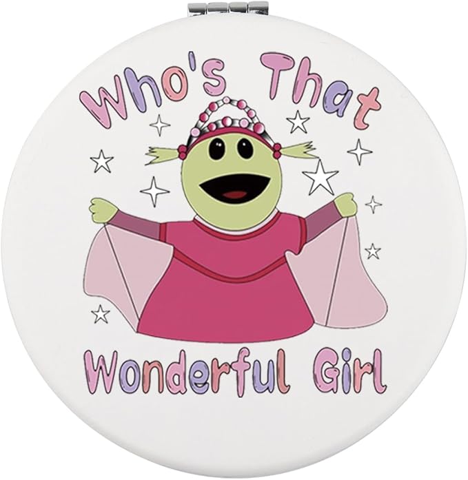 WUSUANED Funny Green N Makeup Mirror Who That Wonderful G Mirror Cartoon Fan Gift N Princes Lover Gift