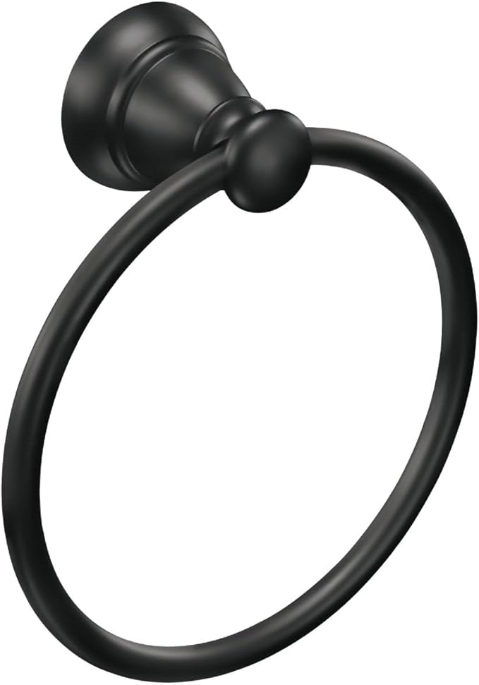 Banbury Towel Ring in Matte Black