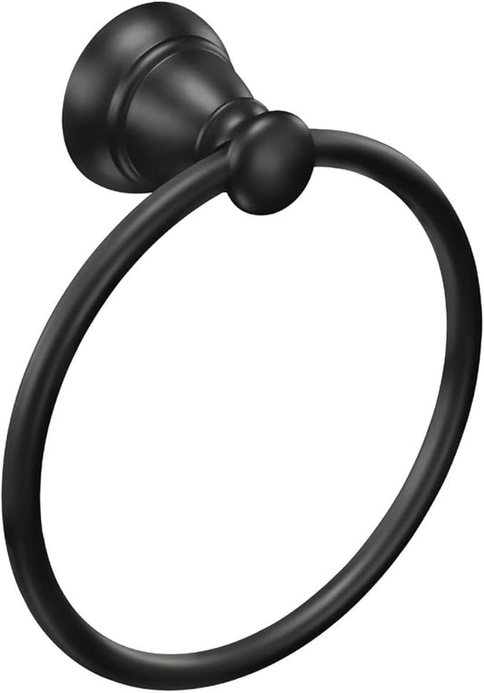 Banbury Towel Ring in Matte Black
