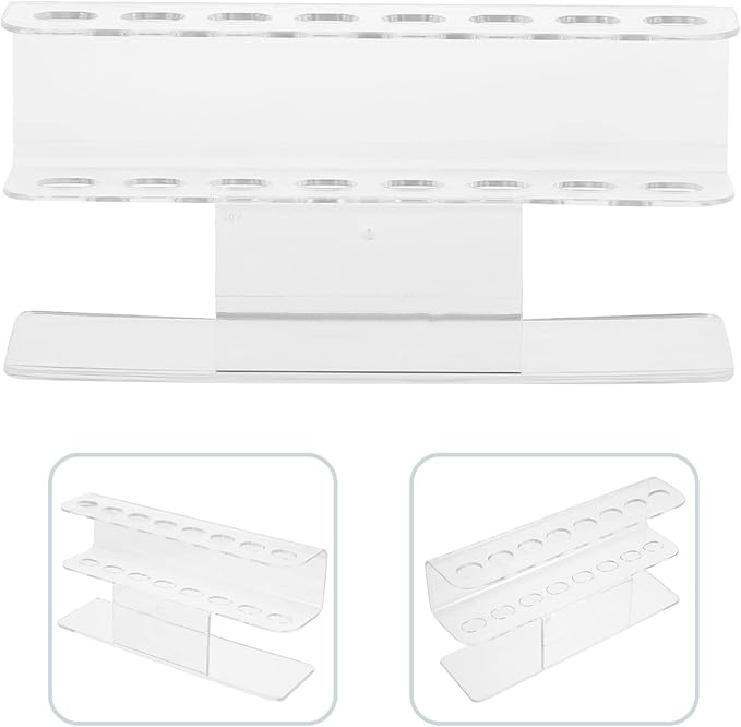 FOMIYES 8hole Acrylic Tweezers Display Stand for Tweezers Organizer for Makeup Artists and Nail Technicians Holder for Eyelash Extension Tools and