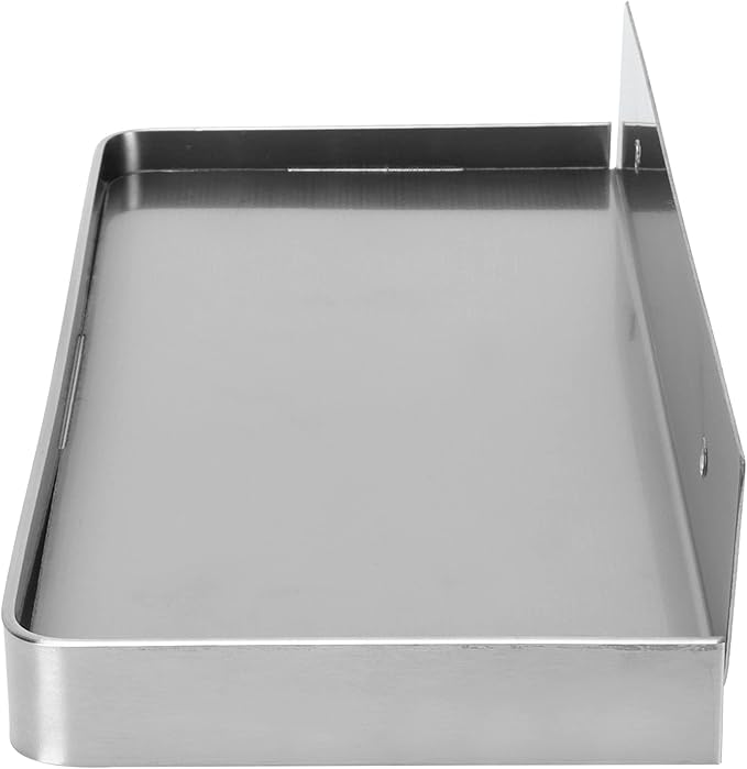 Yosoo Health Gear Bathroom Cell Phone Shelf Wall Mounted Phone Holder Plate, Sturdy Stainless Steel Toilet Phone Storage Tray 7.3x3.5in Bathroom Phone Shelf with Raised Edges (Brushed)