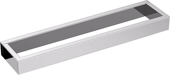 TNOMS Single Towel Bar Towel Holder Bathroom Hardware Accessories,Stainless Steel Wall-Mounted Towel Rack Towel Rail,16 Inches Polished Chrome