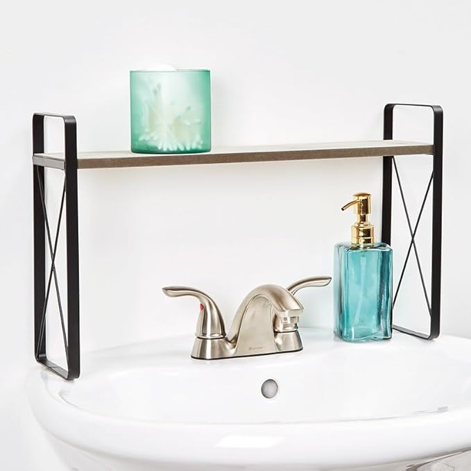 Farmhouse Bathroom Collection - Over the Sink Shelf Natural