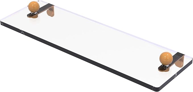 Allied Brass Prestige Regal Collection Glass Vanity Shelf with Beveled Edges