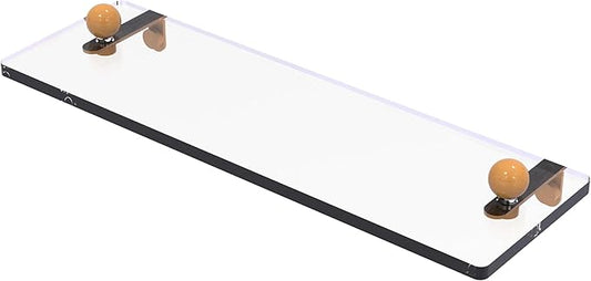 Allied Brass Prestige Regal Collection Glass Vanity Shelf with Beveled Edges