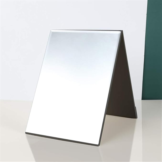 Zcooooool Large Portable Super HD Mirror - Multi Stand Angle Hand Free/Handheld/Tabletop Foldable Mirror 10x7 Inch