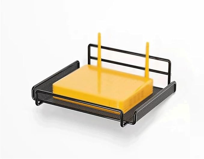 Bathroom Shelf Over Toilet, Single Layer Wall Shelves Decoration Bookshelves Without Holes on The Storage on The(Black)