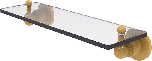 Allied Brass AP-1/16-SGL Astor Place 16 inch Glass Vanity Shelf with Beveled Edges, Spanish Gold