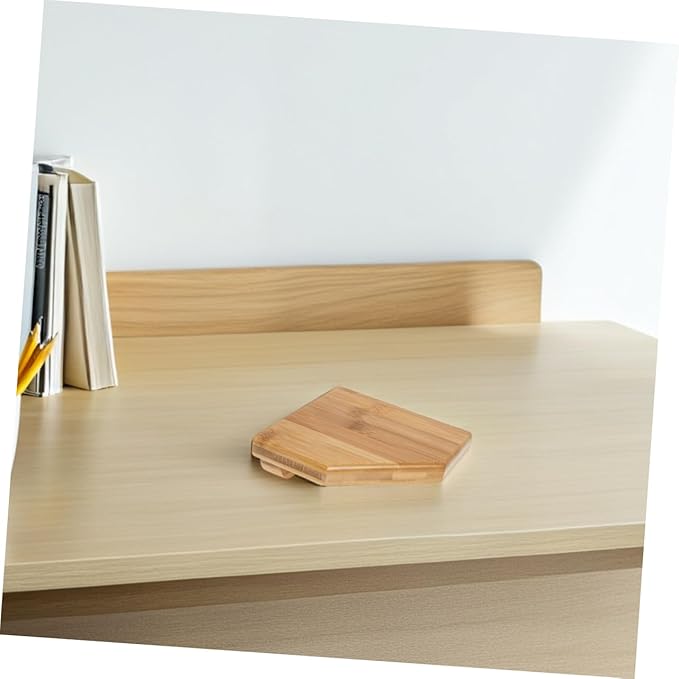 ULTECHNOVO 2pcs Wall Mounted Corner Shelves Rustic Bamboo Floating Shelves for Bathroom Kitchen Living Room Storage Easy Install Triangular Design