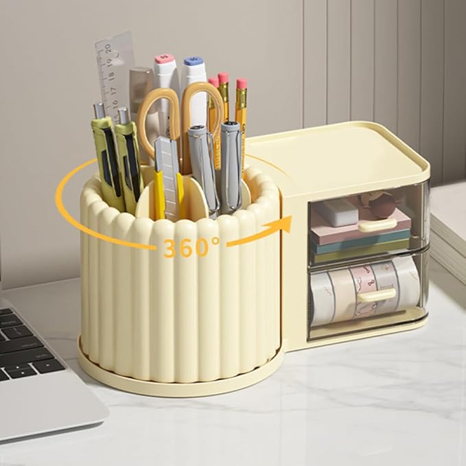 Rotating Pen Holder Makeup Brush Organizer Convenient Cosmetic Brush Holder Cosmetic Desktop Pen Organizer Office Organizer Supply cil