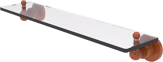 Allied Brass AP-1/22-ASP Astor Place 22 inch Glass Vanity Shelf with Beveled Edges, Autumn Sparkle