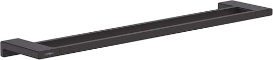 hansgrohe AddStoris Double Bath Towel Rail in Matte Black 1-inch Accessories in Matte Black, 41743670