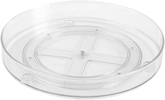 Removable Countertop Bathroom Shelf Plastic Rotatable Bathroom Shelf Transparent Removable Bathroom Shelf Multifunctional Large Capacity