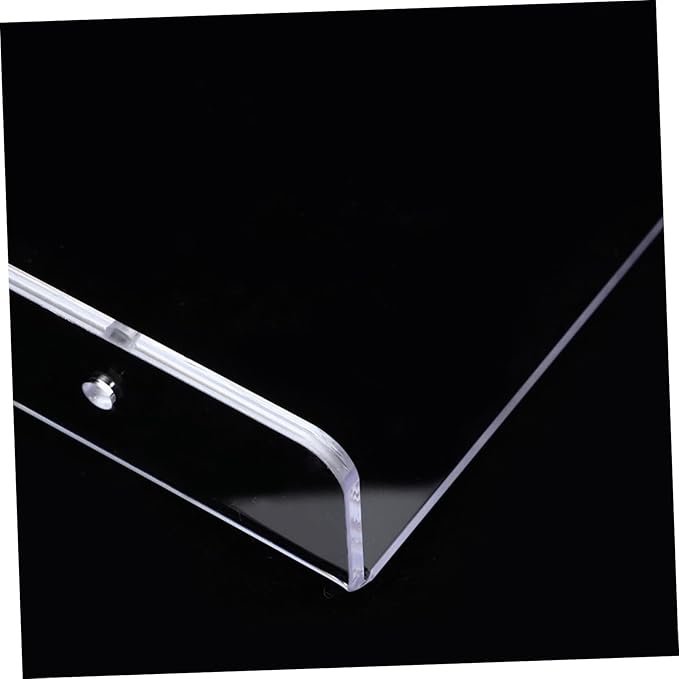 Hemobllo Acrylic Floating Shelf for Bathroom Clear Wall Mounted Storage Rack Small Easy Installation No Drilling Required for Organizing Toiletries Cosmetics and More