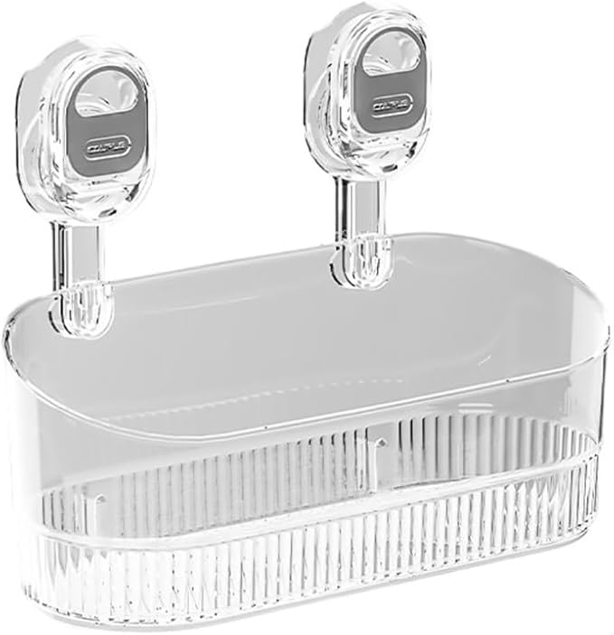 Bathroom Shelves Suction Cup Bathroom Shelf Wall Mounted Storage Box Vanity Shelf Bathroom Organizers and Storage